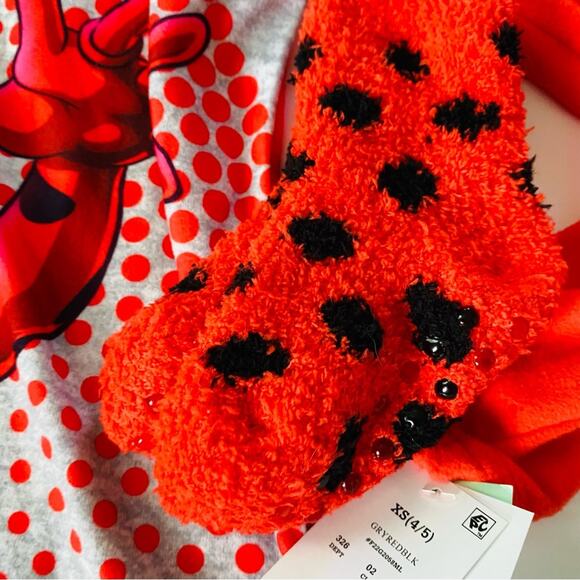 Miraculous Ladybug | Miraculous Ladybug Pajama Set Fuzzy Socks Set NWT XS - Picture 6 of 8